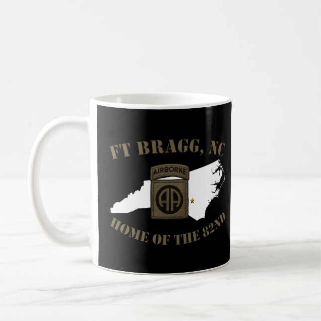 Fort Bragg Military Base-Army Post-Fayetteville Nc Coffee Mug (Left)