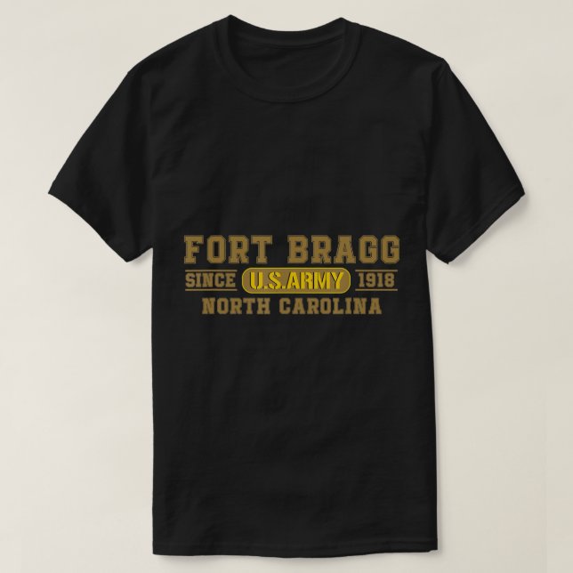 Fort Bragg North Carolina - 82nd Airborne T-Shirt (Design Front)