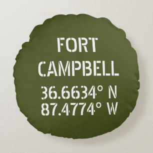 Fort Campbell Latitude Longitude   Round Cushion