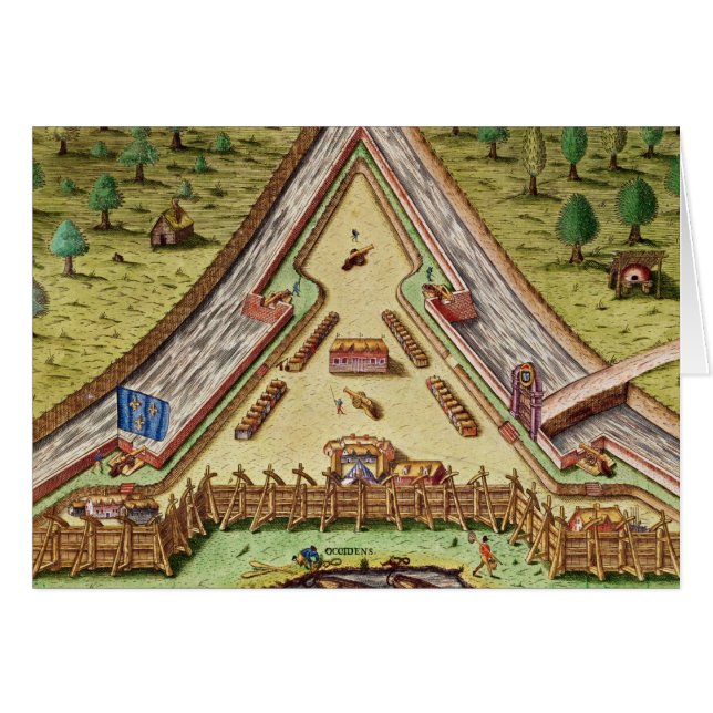 Fort Caroline, from 'Brevis Narratio' (Front Horizontal)