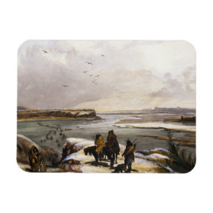 Fort Clark on the Missouri, February 1834, plate 1 Magnet