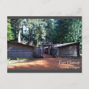 Fort Clatsop, Astoria, Oregon Postcard