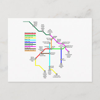 Fort Collins Bike Map Postcard