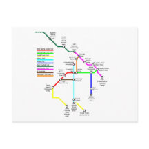 Fort Collins Bike Map Postcard