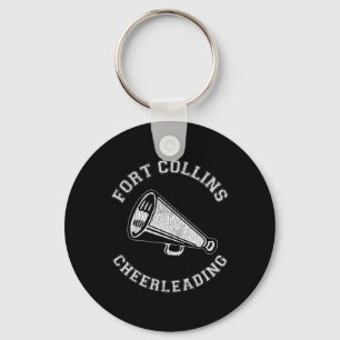 Fort Collins Cheer Distressed Retro 90's Cheerlead Key Ring