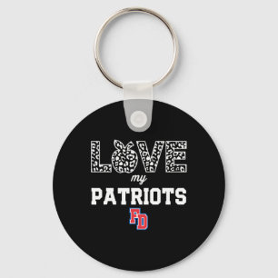 Fort Dorchester Patriots Logo Love My Team Hs Key Ring