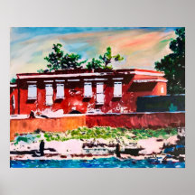 Fort Frederik Historical Landmark Poster 20x16