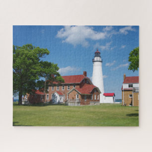 Fort Gratiot Lighthouse from land Jigsaw Puzzle