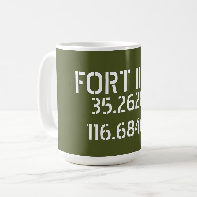 Fort Irwin Latitude Longitude   Coffee Mug (Front Left)