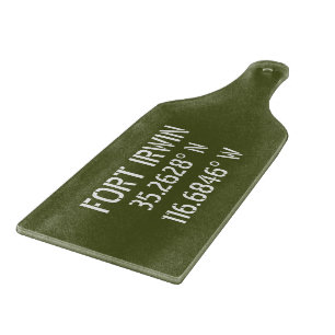 Fort Irwin Latitude Longitude Cutting Board