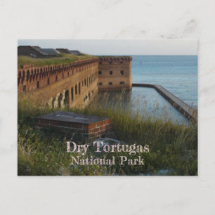 Fort Jefferson Moat, Wall, Dry Tortugas Postcard