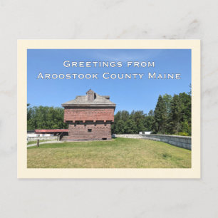 Fort Kent Blockhouse Aroostook County Maine Postcard