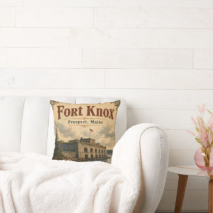 Fort Knox Prospect Maine Historic Granite Fort Cushion