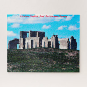 Fort Laramie Wyoming. Christmas Greetings Jigsaw Puzzle