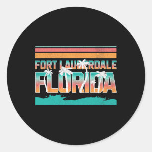 Fort Lauderdale _3 Classic Round Sticker