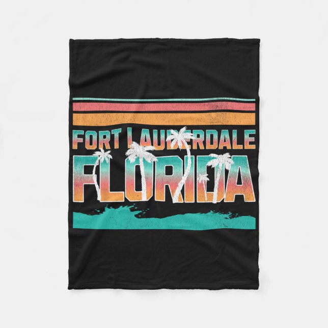 Fort Lauderdale _3  Fleece Blanket (Front)