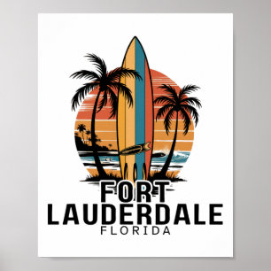 Fort Lauderdale Beach Florida Surfing Surfer _1 Poster