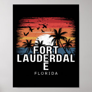 Fort Lauderdale Beach Florida Surfing Surfer Poster
