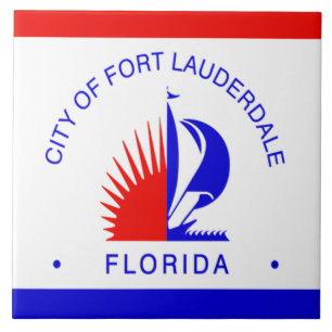 Fort Lauderdale city flag Ceramic Tile