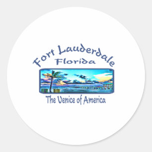 Fort Lauderdale Classic Round Sticker