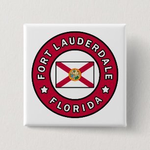 Fort Lauderdale Florida 15 Cm Square Badge