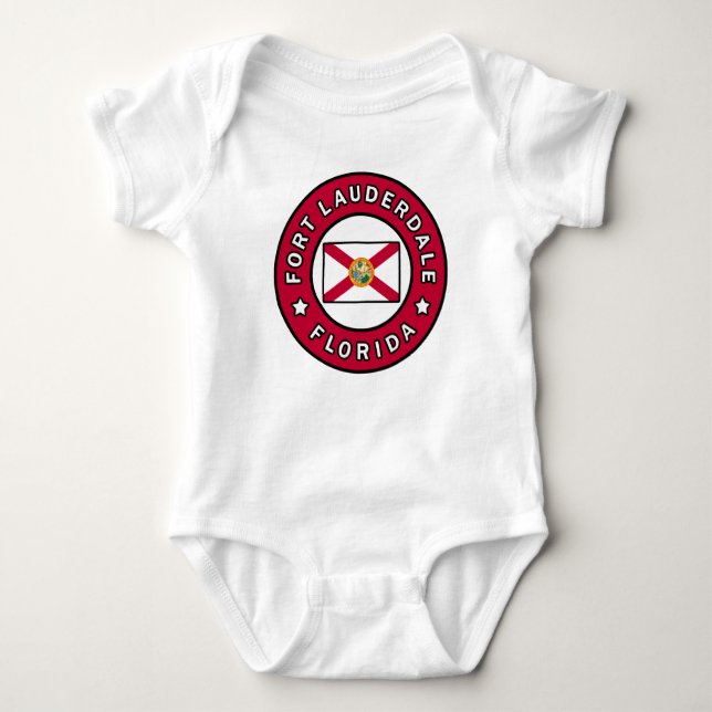 Fort Lauderdale Florida Baby Bodysuit (Front)