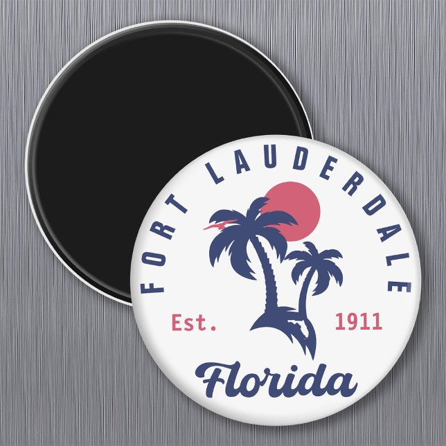 Fort Lauderdale Florida Beach Tropical Souvenirs Magnet (Creator Uploaded)