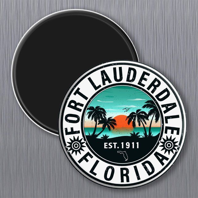 Fort Lauderdale Florida Beach Tropical Souvenirs Magnet (Creator Uploaded)