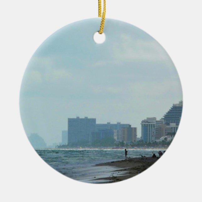 Fort Lauderdale, Florida Ceramic Ornament (Front)