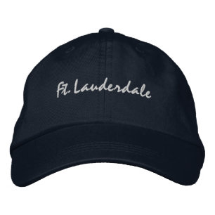 Fort Lauderdale Florida Embroidered Baseball Hat