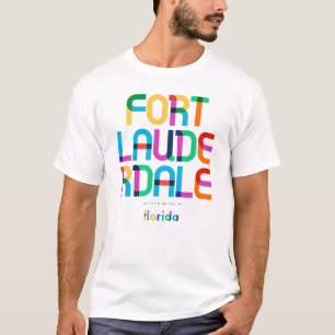 Fort Lauderdale Florida Mid Century, Pop Art, T-Shirt