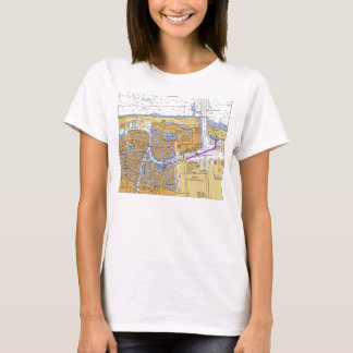 Fort Lauderdale, Florida Nautical Chart Shirt