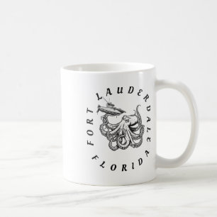 Fort Lauderdale Florida Octopus Saltwater Deep Sea Coffee Mug