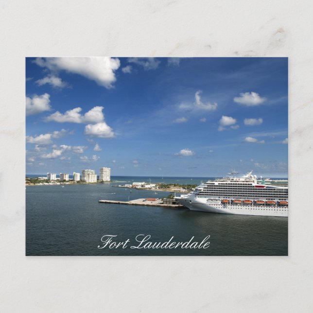 Fort Lauderdale Florida Postcard (Front)