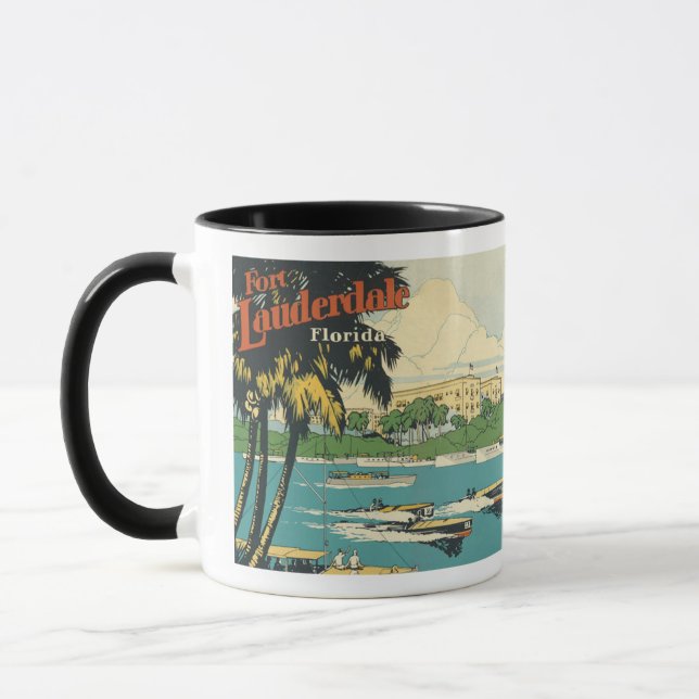 Fort Lauderdale Florida vintage 20s  Mug (Left)