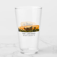 Fort Lauderdale Skyline & Coordinates 
