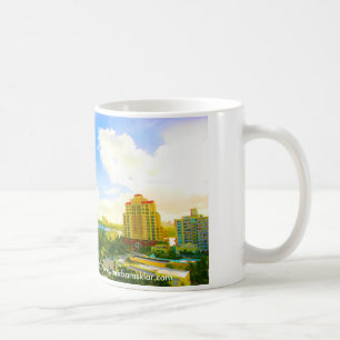 Fort Lauderdale Strip  Florida  by  Barbara Sklar Coffee Mug