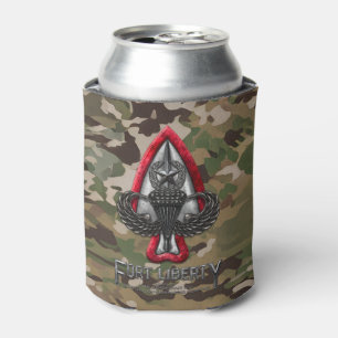 Fort Liberty Camo Can Cooler