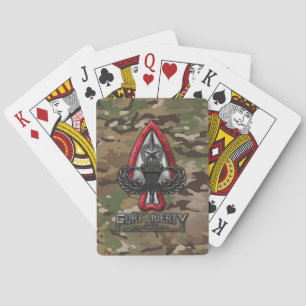 Fort Liberty Camo Playing Cards
