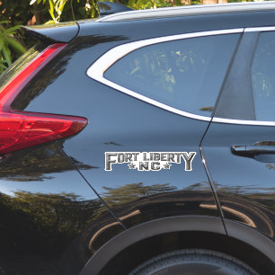 Fort Liberty NC 14" Wide Custom-Cut Vinyl Sticker