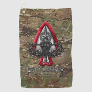Fort Liberty OCP Camo Golf Towel