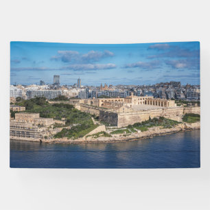 Fort Manoel and Sliema from Valletta, Malta Banner