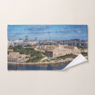 Fort Manoel and Sliema from Valletta, Malta Bath Towel Set
