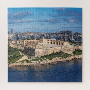 Fort Manoel and Sliema from Valletta, Malta Jigsaw Puzzle