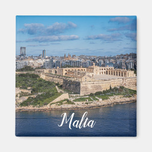 Fort Manoel and Sliema from Valletta, Malta Magnet