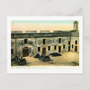 Fort Marion, St. Augustine, Florida Vintage Postcard