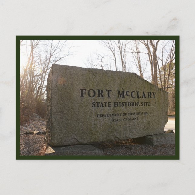 Fort McClary  State Historic Site Maine Nature  Postcard (Front)