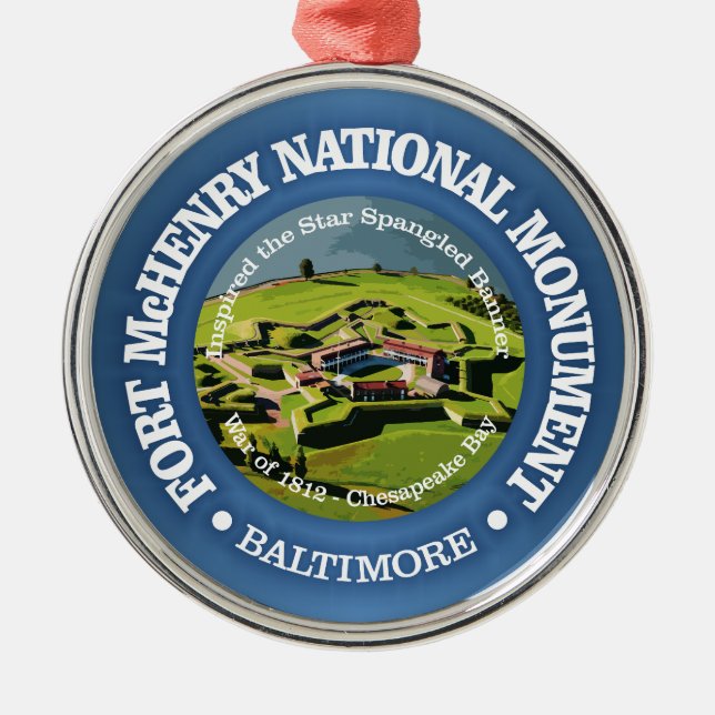 Fort McHenry (NM) Metal Ornament (Front)