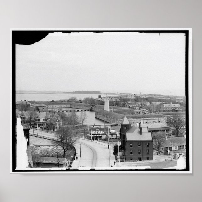 Fort Monroe, Old Point Comfort, Va c1905 Poster (Front)