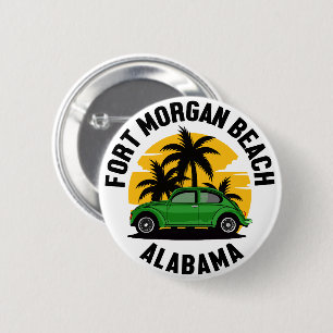 Fort Morgan Beach,Alabama 6 Cm Round Badge
